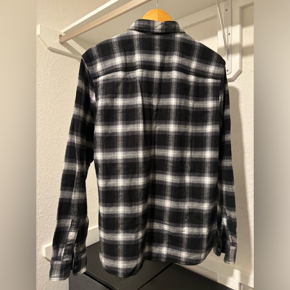 ALLSAINTS Windham Slim Fit Plaid Long Sleeve Shirt Sz S - Picture 8 of 9